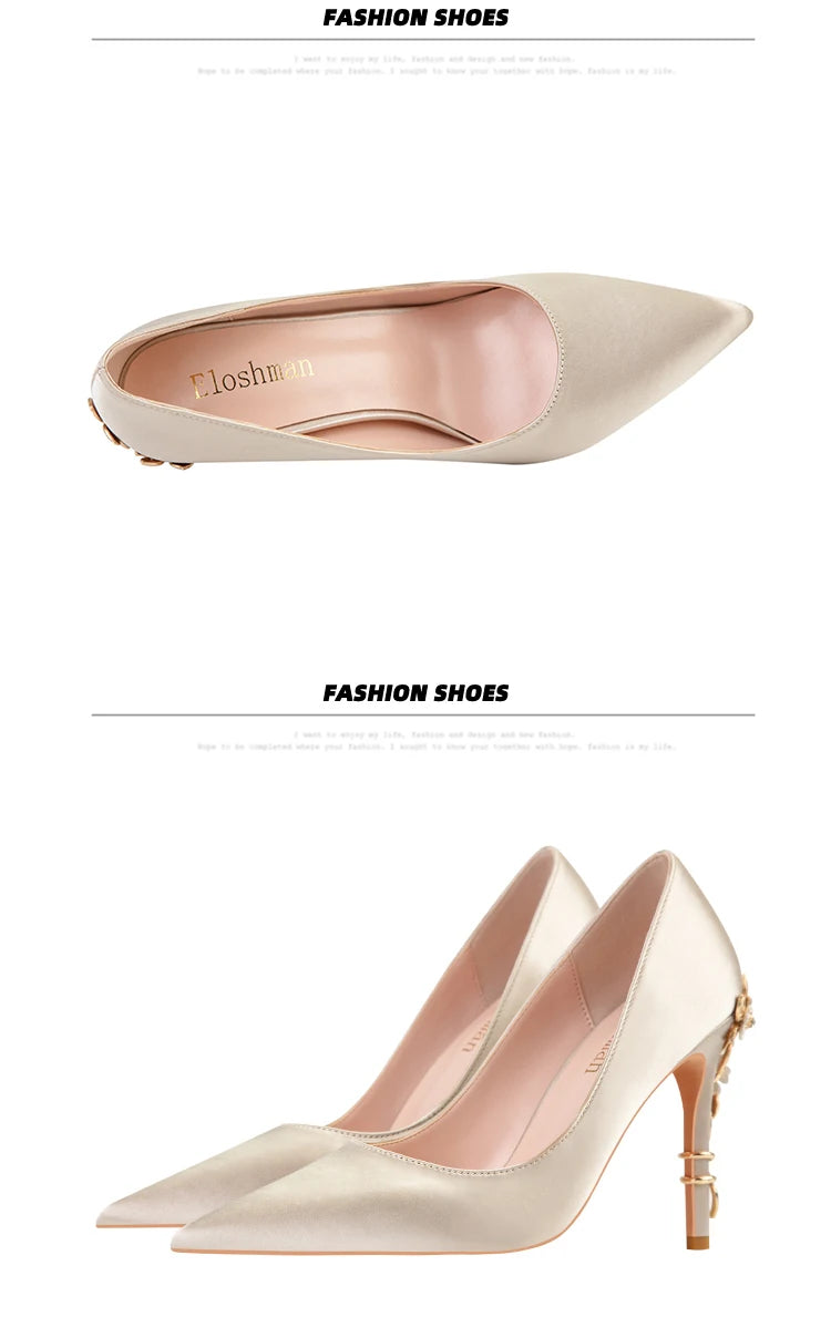 Fashion Women High Heels Shallow Stiletto Wedding/Party Lady Pumps Spring/Autumn Classic Female Shoes Woman Footwear