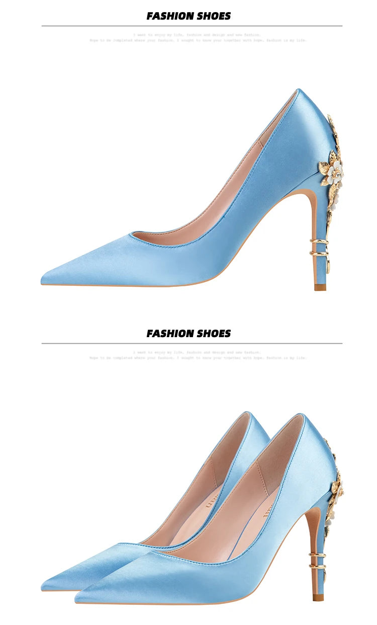 Fashion Women High Heels Shallow Stiletto Wedding/Party Lady Pumps Spring/Autumn Classic Female Shoes Woman Footwear