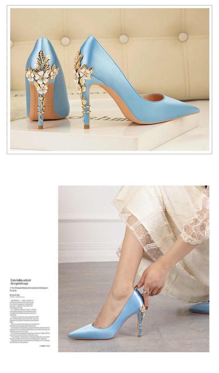 Fashion Women High Heels Shallow Stiletto Wedding/Party Lady Pumps Spring/Autumn Classic Female Shoes Woman Footwear