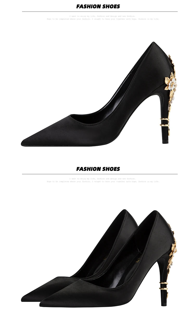 Fashion Women High Heels Shallow Stiletto Wedding/Party Lady Pumps Spring/Autumn Classic Female Shoes Woman Footwear