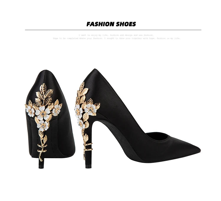 Fashion Women High Heels Shallow Stiletto Wedding/Party Lady Pumps Spring/Autumn Classic Female Shoes Woman Footwear