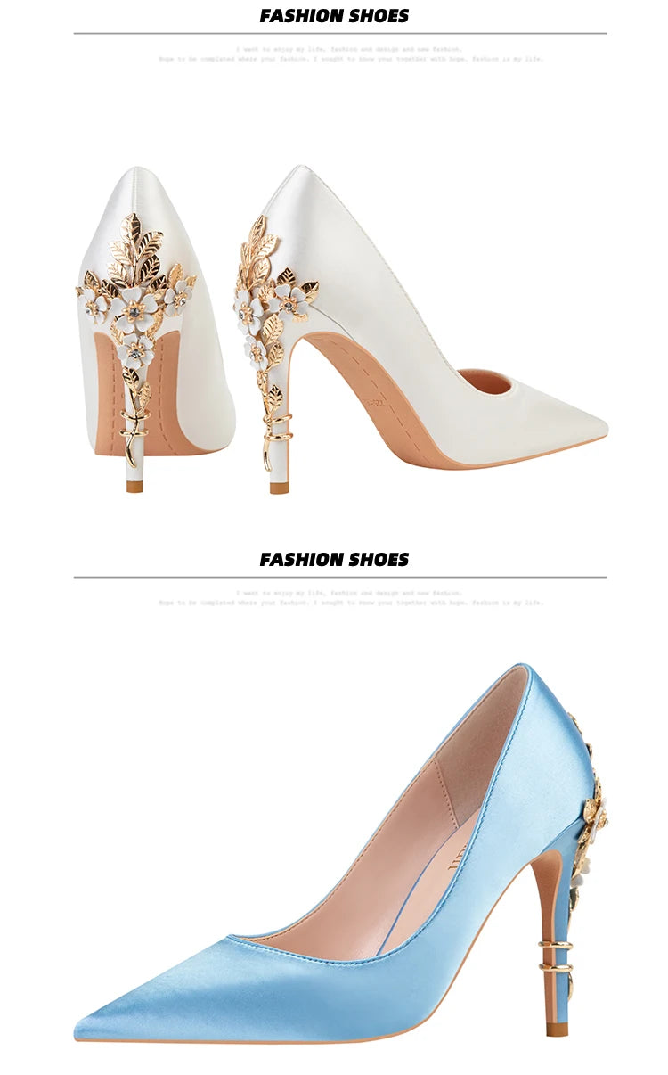 Fashion Women High Heels Shallow Stiletto Wedding/Party Lady Pumps Spring/Autumn Classic Female Shoes Woman Footwear