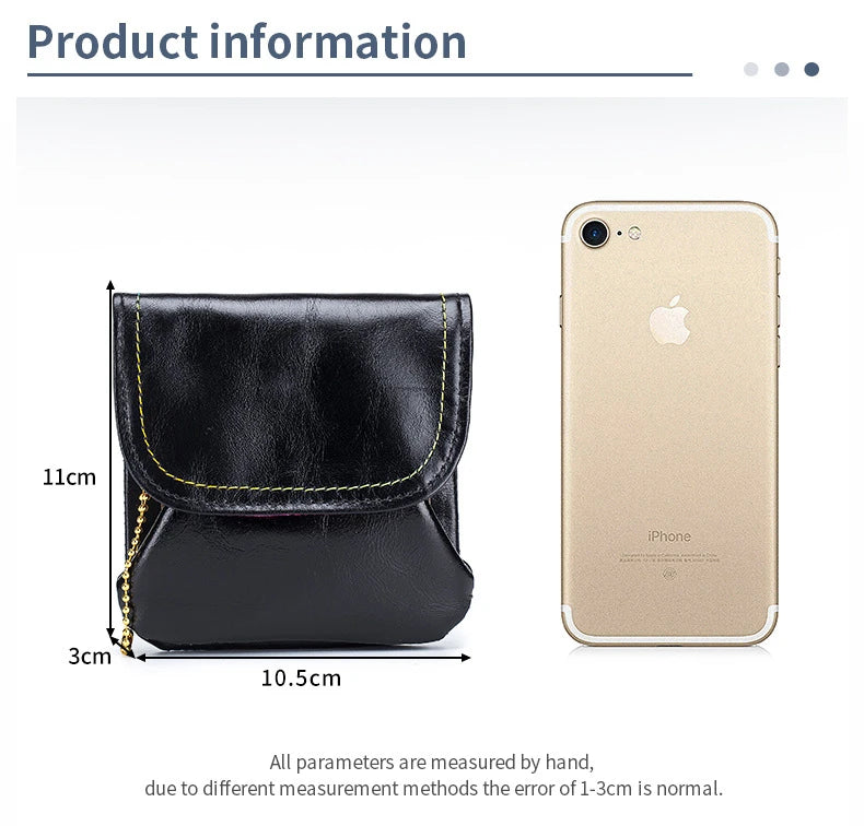 Leather Wallet Coin Purse Women's Leather Purse Coin Bag Multifunctional Change Storage Wallets Wallets For Women Handbag