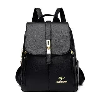 Vintage Printing Women Backpack Large Capacity with Multiple Pockets Casual Daypack Designer Leather Backpack Travel Bagpack