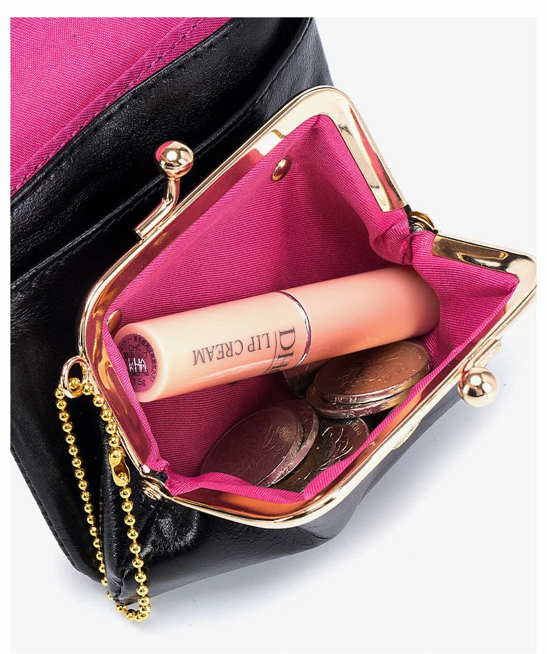 Leather Wallet Coin Purse Women's Leather Purse Coin Bag Multifunctional Change Storage Wallets Wallets For Women Handbag