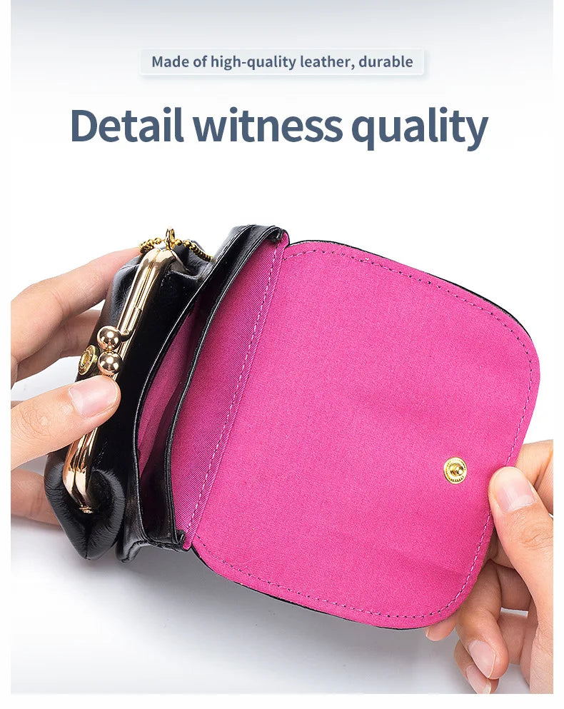 Leather Wallet Coin Purse Women's Leather Purse Coin Bag Multifunctional Change Storage Wallets Wallets For Women Handbag