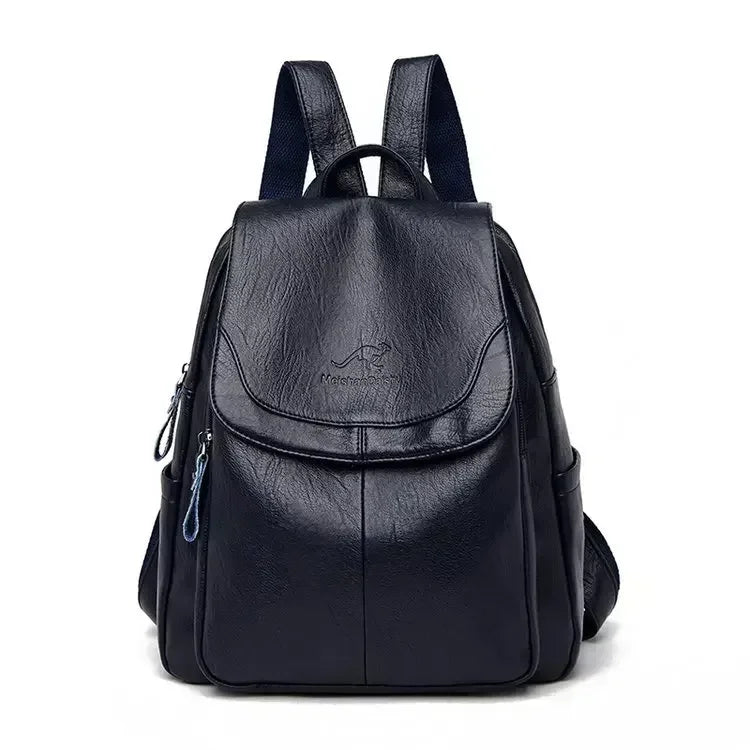 Vintage Printing Women Backpack Large Capacity with Multiple Pockets Casual Daypack Designer Leather Backpack Travel Bagpack