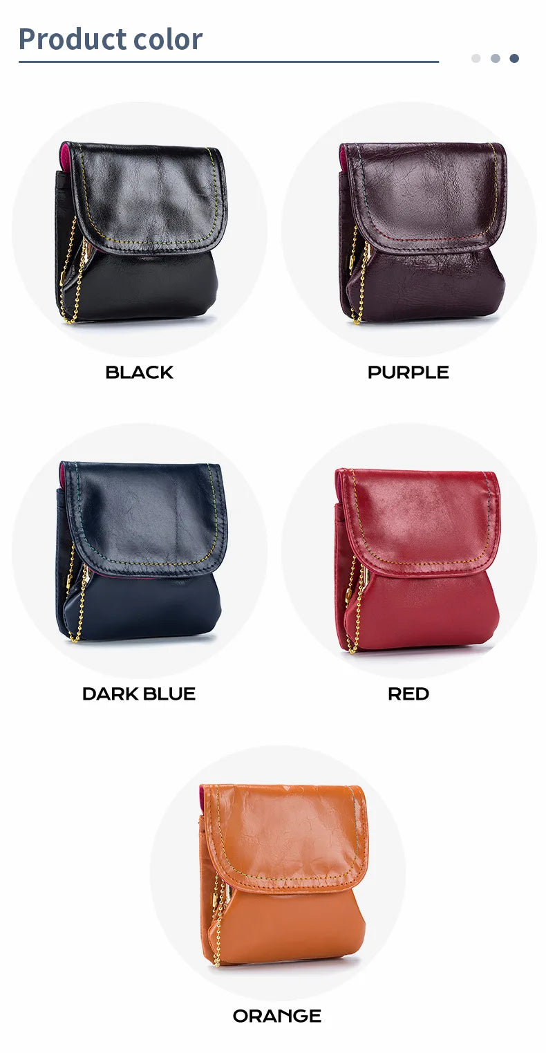 Leather Wallet Coin Purse Women's Leather Purse Coin Bag Multifunctional Change Storage Wallets Wallets For Women Handbag