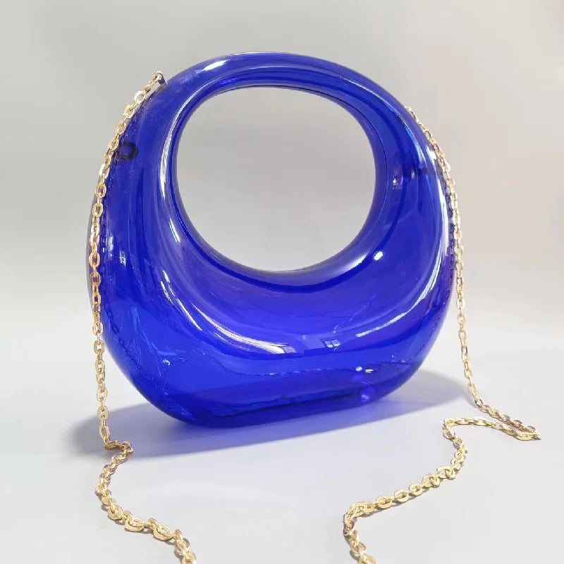 Acrylic Women Bags Luxury Designer Handbags High Quality New Fashion Personality Handbag Dresses Suitcase Clear Beach Bag Bucket