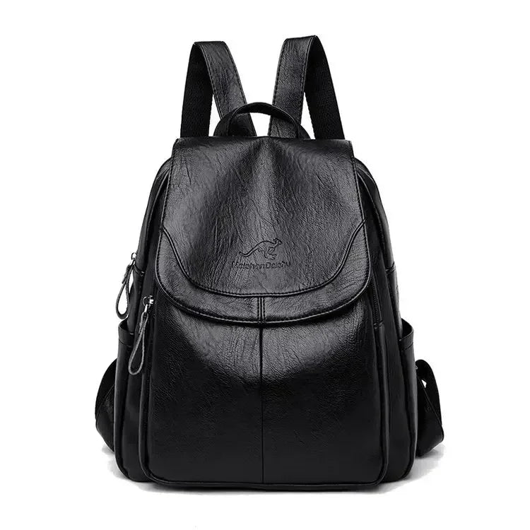 Vintage Printing Women Backpack Large Capacity with Multiple Pockets Casual Daypack Designer Leather Backpack Travel Bagpack