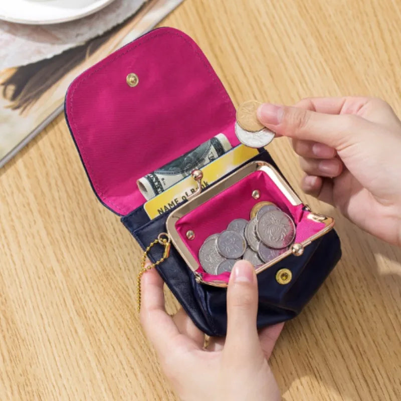 Leather Wallet Coin Purse Women's Leather Purse Coin Bag Multifunctional Change Storage Wallets Wallets For Women Handbag