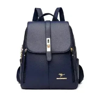 Vintage Printing Women Backpack Large Capacity with Multiple Pockets Casual Daypack Designer Leather Backpack Travel Bagpack
