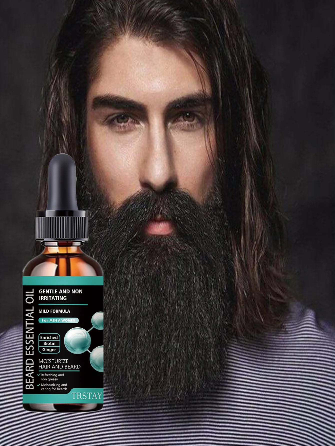 Hydrating Beard Oil for Men Premium Formula Softens Smooths Facial Hair Prevents Tangles Knots Daily Grooming Mustache Care Natu