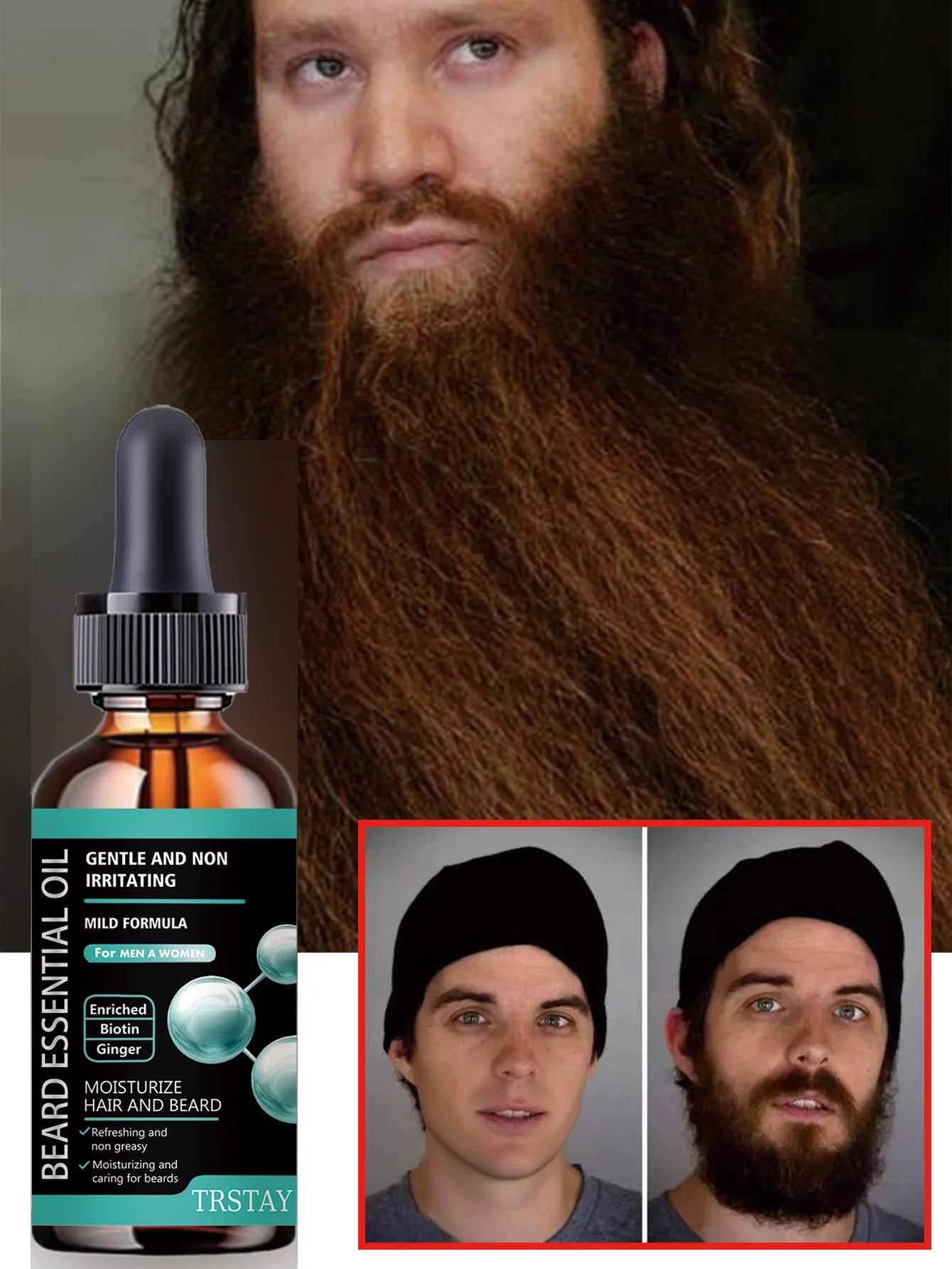 Hydrating Beard Oil for Men Premium Formula Softens Smooths Facial Hair Prevents Tangles Knots Daily Grooming Mustache Care Natu